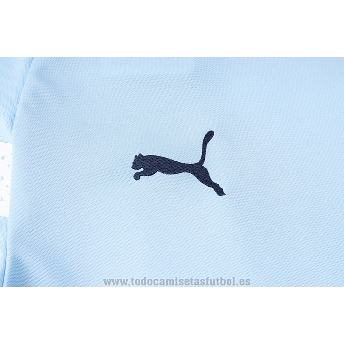 Chandal del Manchester City Manga Corta 2022-2023 Azul